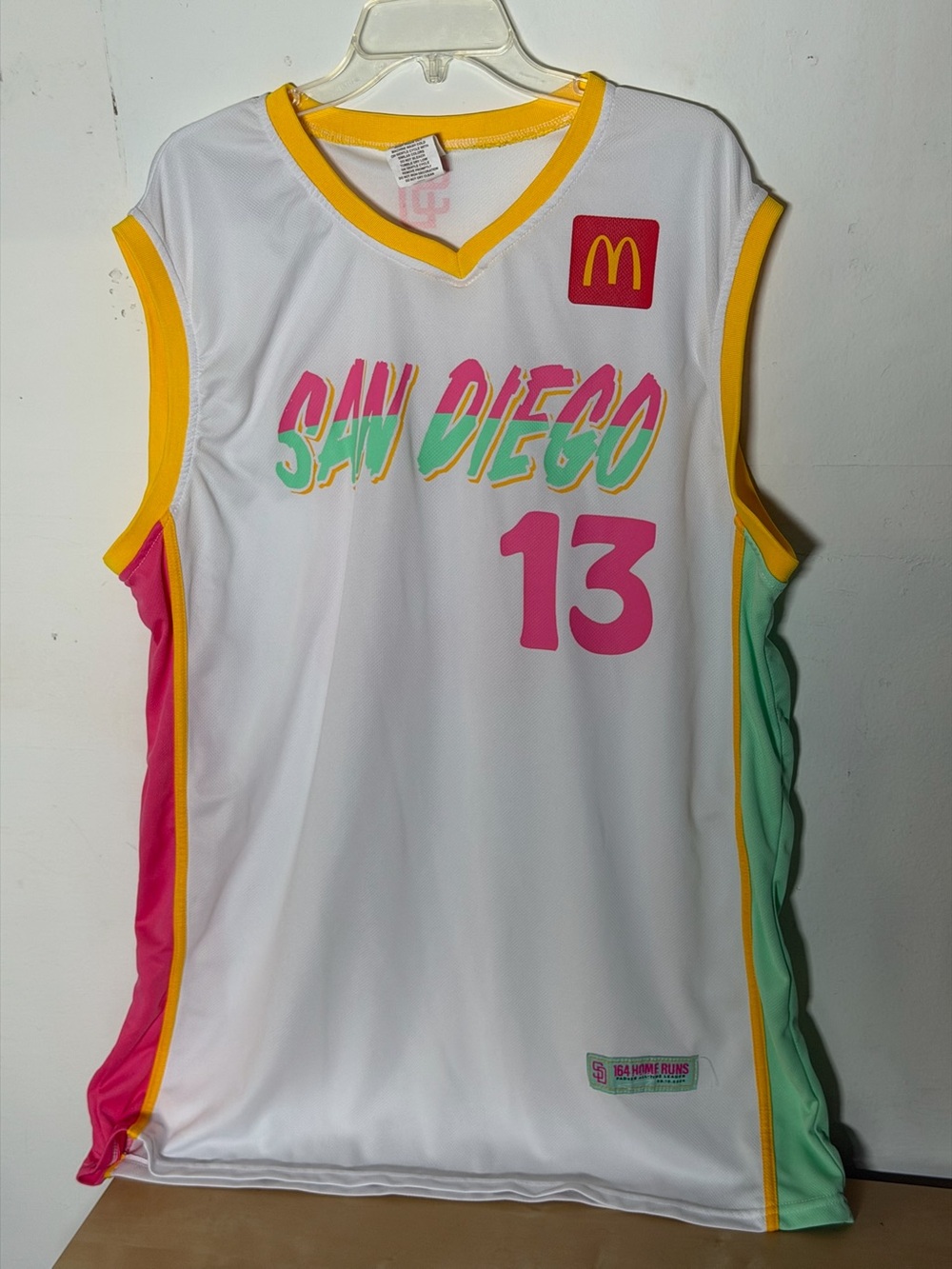 2025 SGA Manny Machado #13 Padres City Connect Basketball Jersey XXL